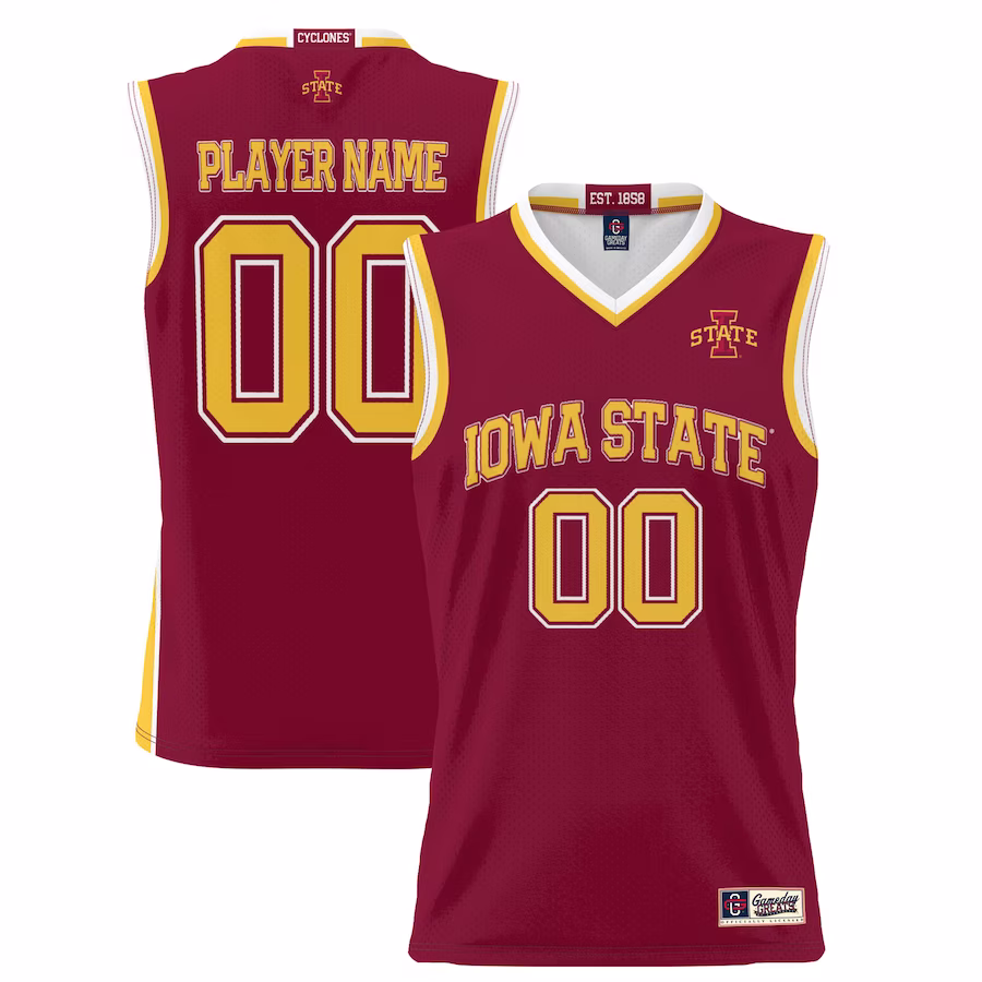 Iowa State Cyclones GameDay Greats Youth NIL Pick-A-Player Lightweight Basketball Jersey - Cardinal