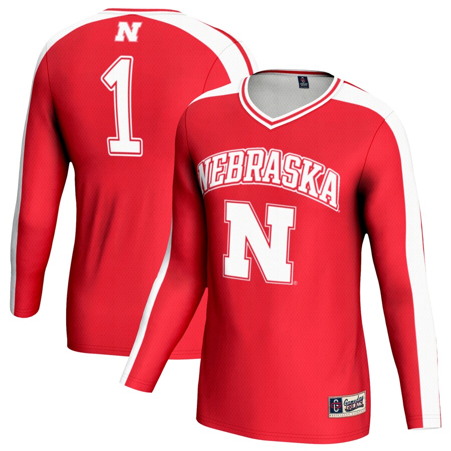 Unisex GameDay Greats Scarlet Nebraska Huskers Women's Volleyball Lightweight Fashion Jersey