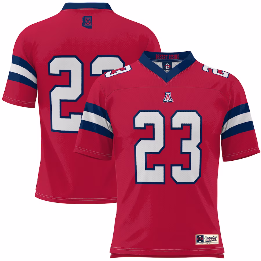 #23 Arizona Wildcats GameDay Greats Youth Desert Rising Football Jersey - Red