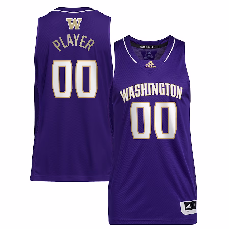 Washington Huskies adidas Unisex Pick-A-Player NIL Men's Basketball Jersey - Purple