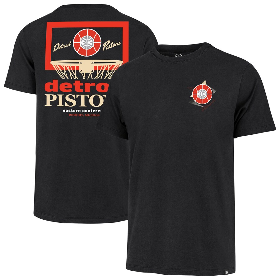Men's Detroit Pistons  '47 Black City Edition Backboard T-Shirt