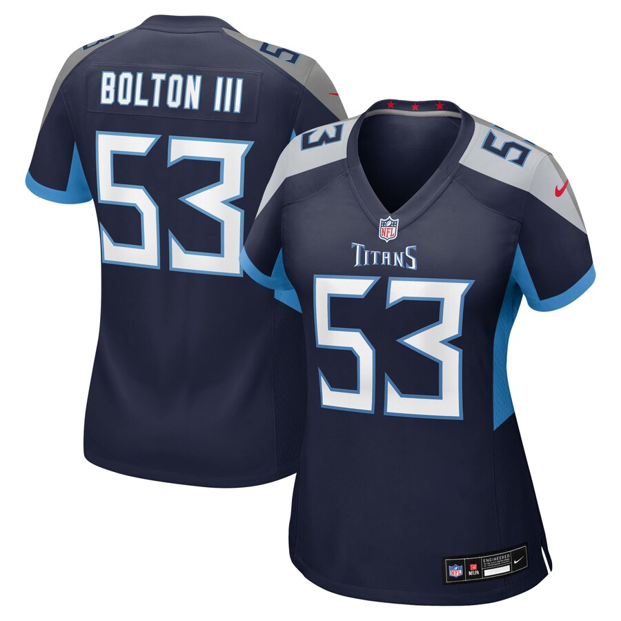 Women's Tennessee Titans Curtis Bolton III Nike Navy Alternate Game Jersey