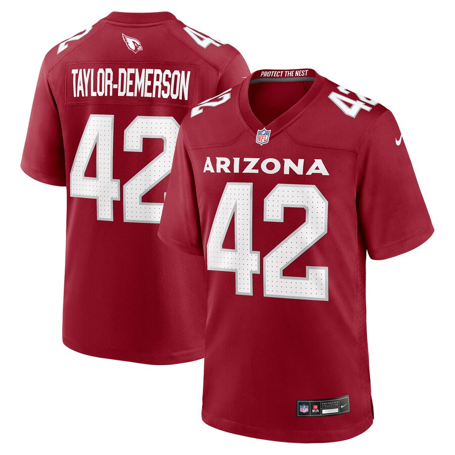 Men's Arizona Cardinals Dadrion Taylor-Demerson Nike Cardinal Team Game Jersey