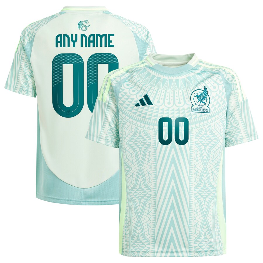 Youth Mexico National Team  adidas Green 2024 Away Replica Custom Jersey