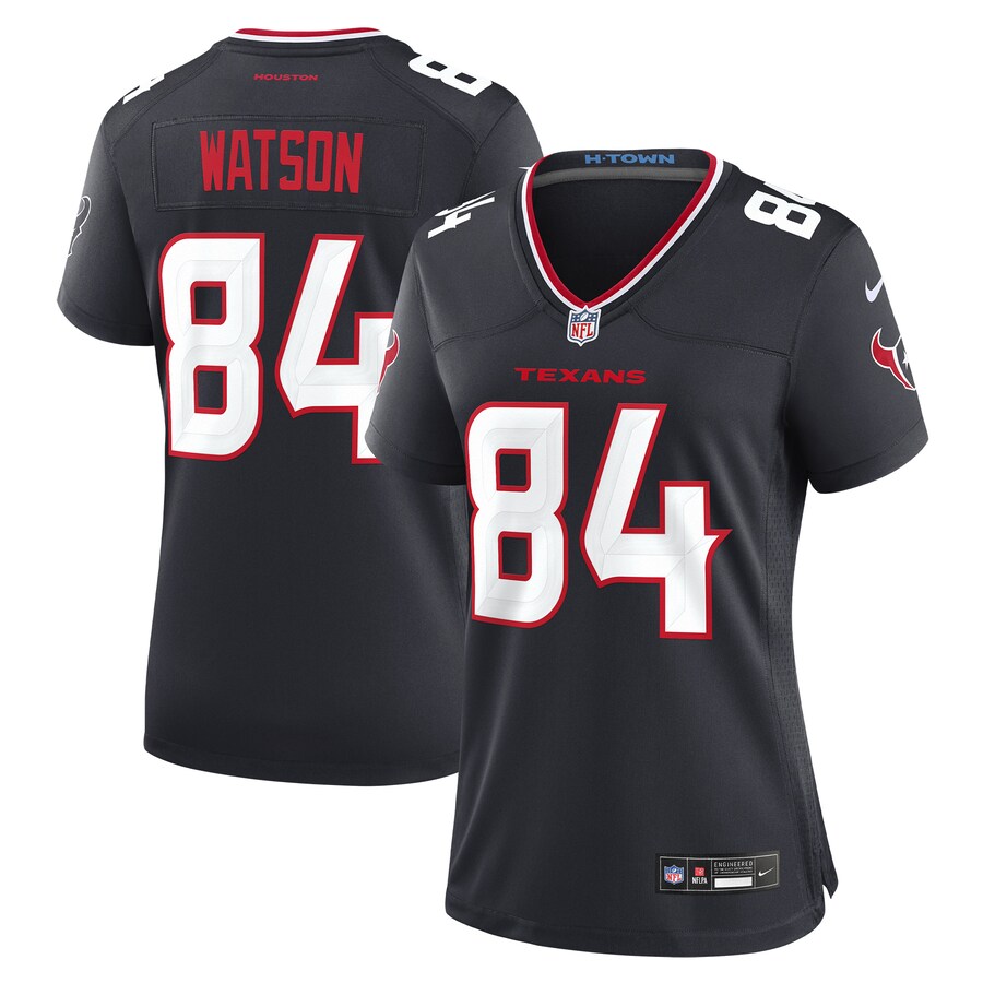 Women's Houston Texans Justin Watson Nike Navy Team Game Jersey