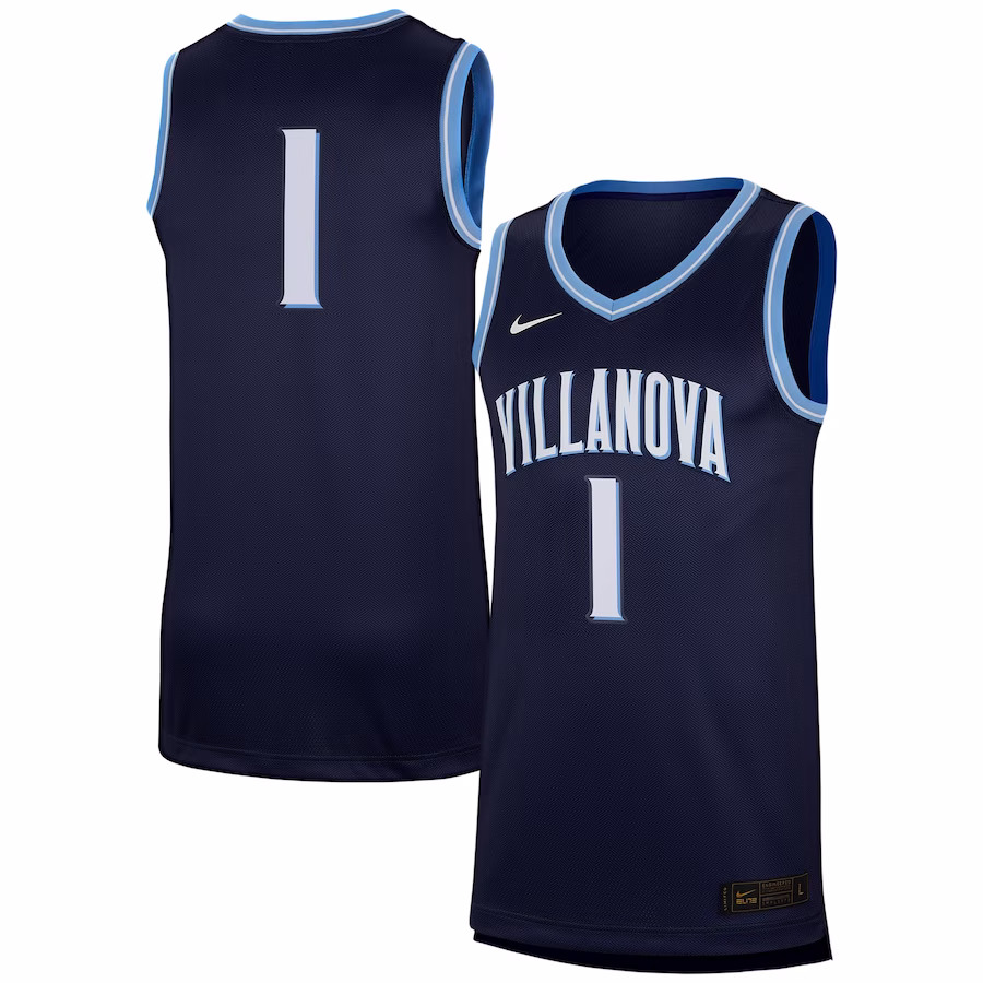 #1 Villanova Wildcats Nike Replica Jersey - Navy