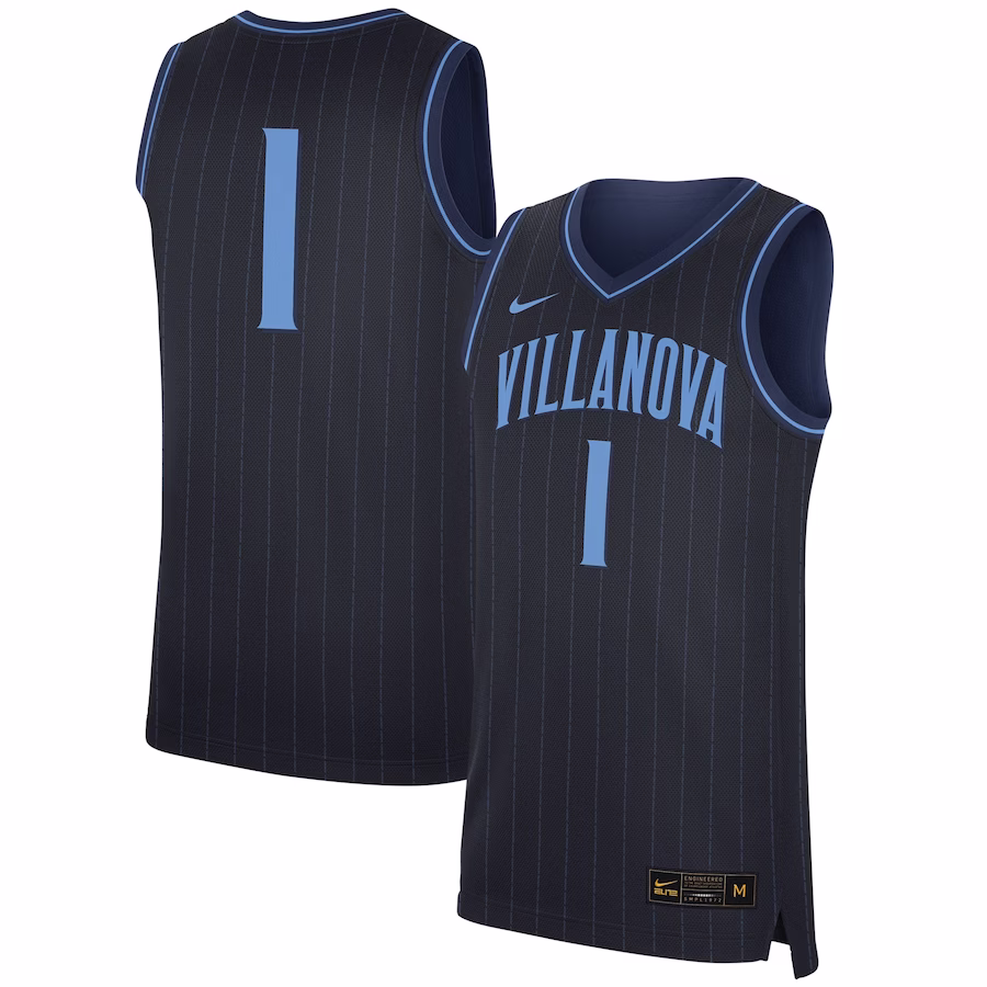 #1 Villanova Wildcats Nike Replica Jersey - Navy