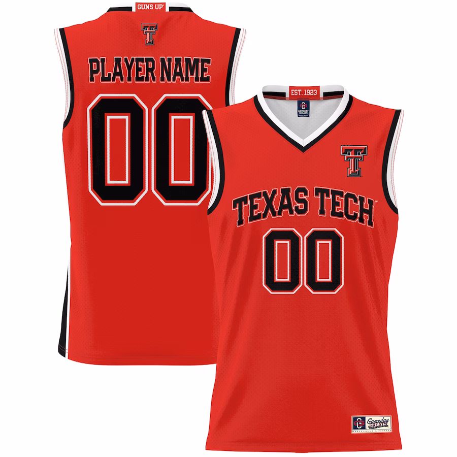 Texas Tech Red Raiders GameDay Greats Unisex  Lightweight NIL Pick-A-Player Basketball Jersey - Red