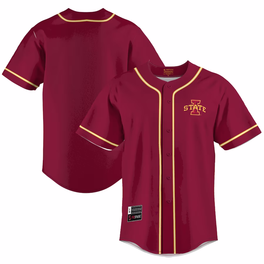 Iowa State Cyclones GameDay Greats  Lightweight Baseball Jersey - Cardinal