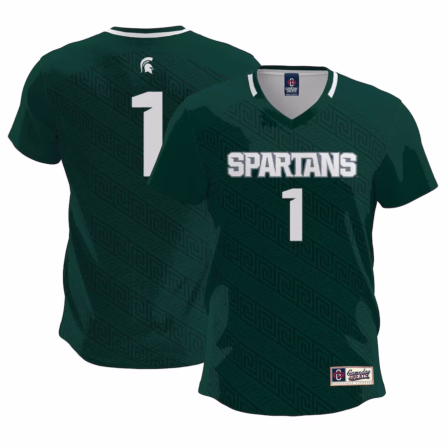 #1  Michigan State Spartans GameDay Greats  Lightweight Soccer Team Jersey - Green