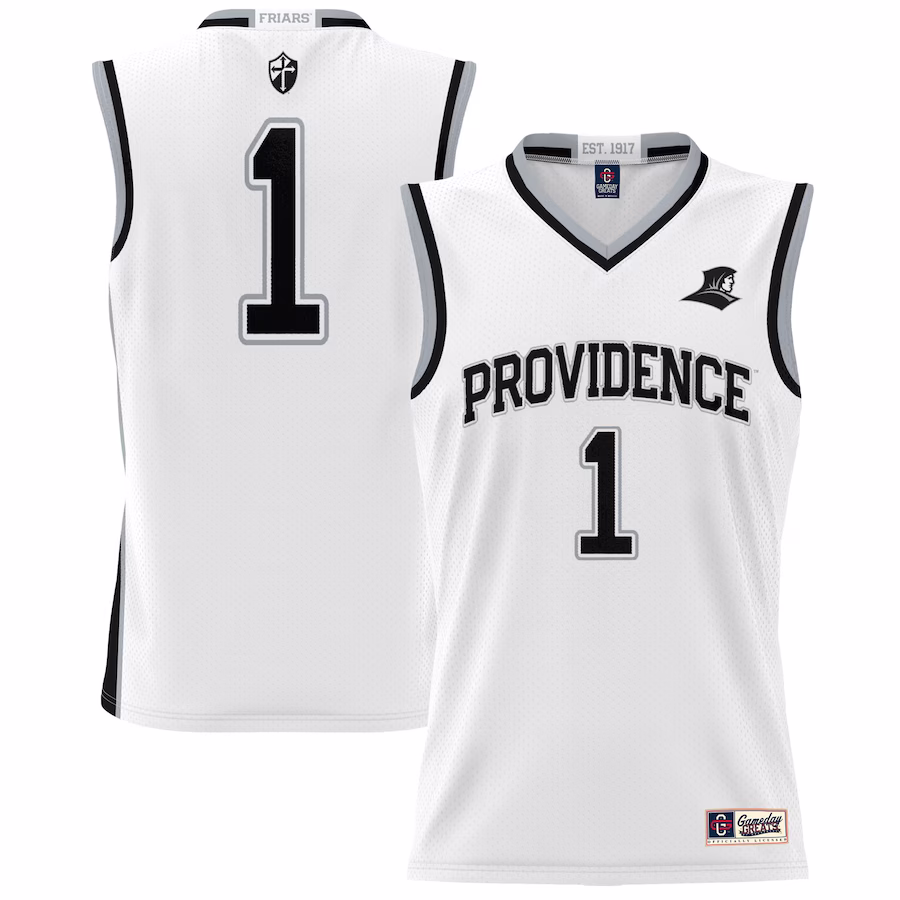 #1 Providence Friars GameDay Greats Unisex Lightweight Basketball Jersey - White