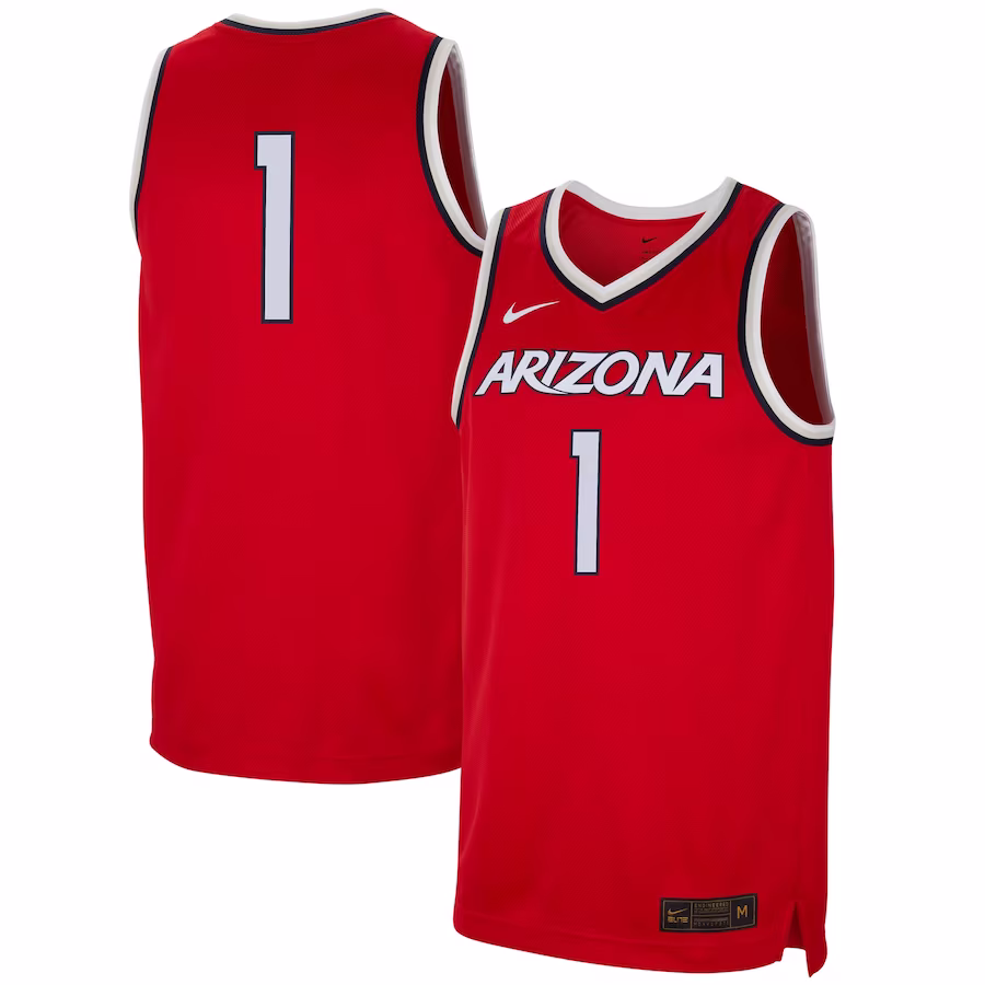 #1 Arizona Wildcats Nike Replica Jersey - Red
