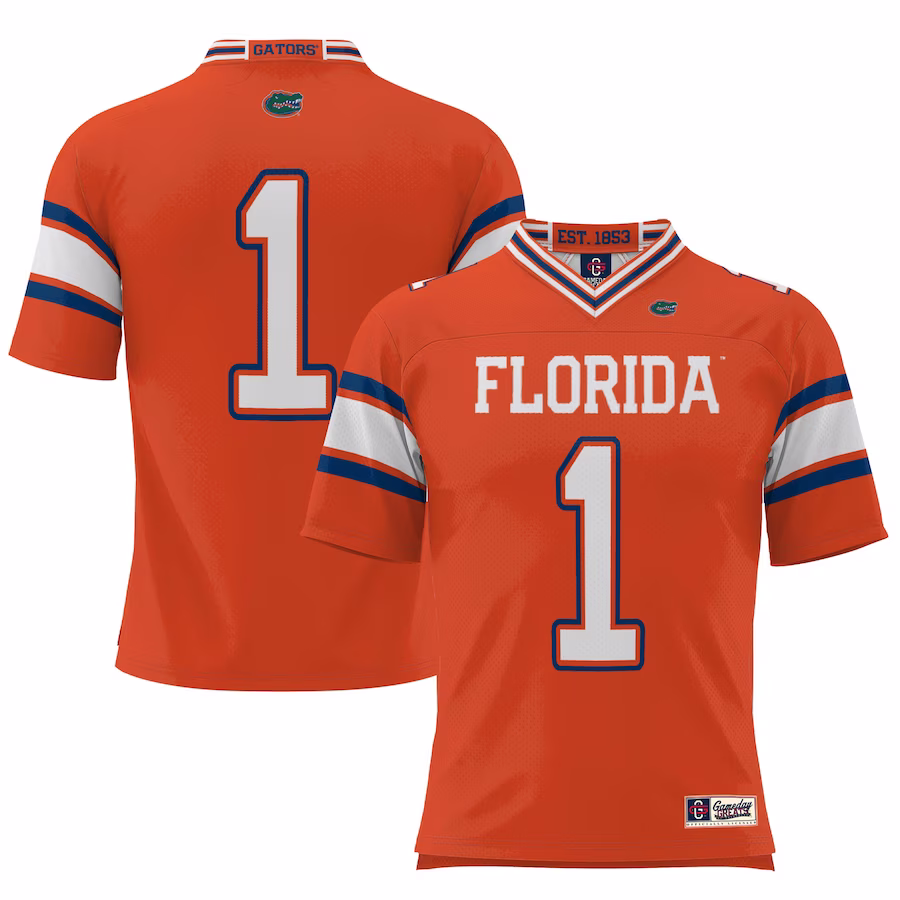 #1 Florida Gators GameDay Greats Football Jersey – Orange
