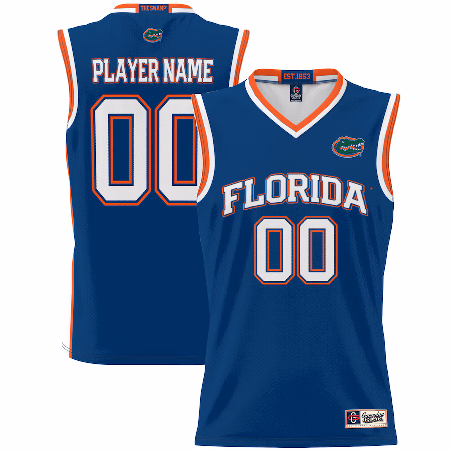 Florida Gators Unisex NIL Pick-A-Player Lightweight Men's Basketball Jersey - Royal
