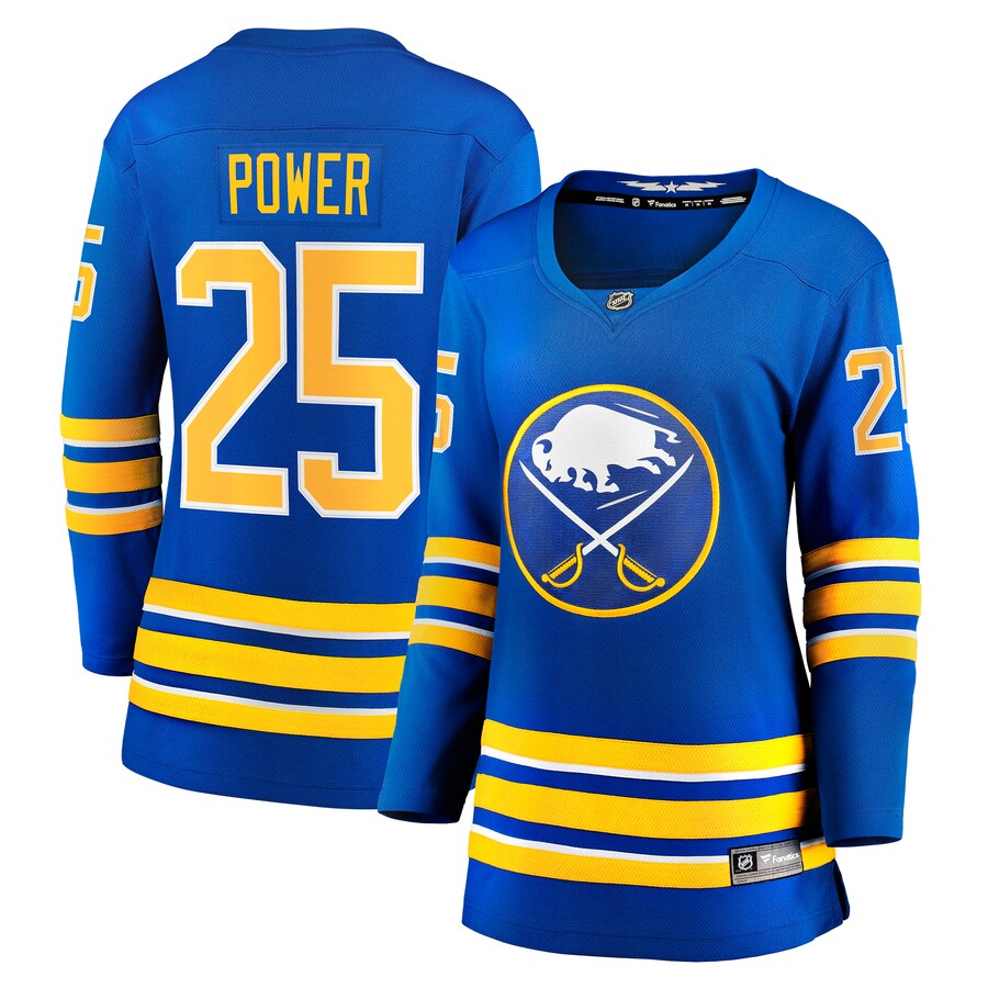 Women's Buffalo Sabres Owen Power Fanatics Branded Royal Home Breakaway Player Jersey