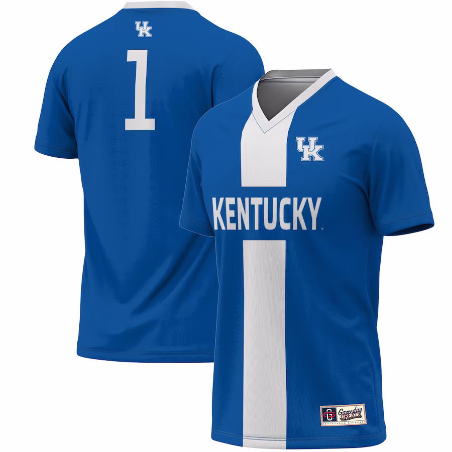 #1 Kentucky Wildcats GameDay Greats Lightweight Soccer Fashion Jersey - Royal