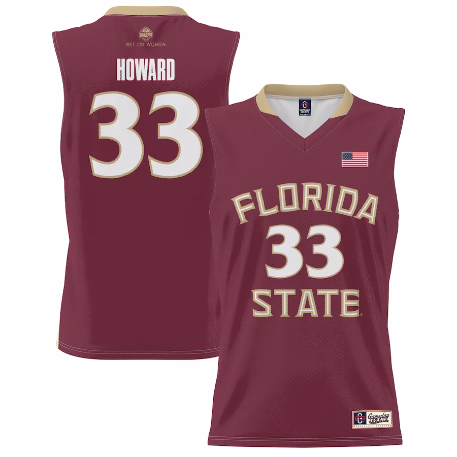 Erin Howard Florida State Seminoles GameDay Greats Youth Lightweight Basketball Alumni Jersey - Garnet
