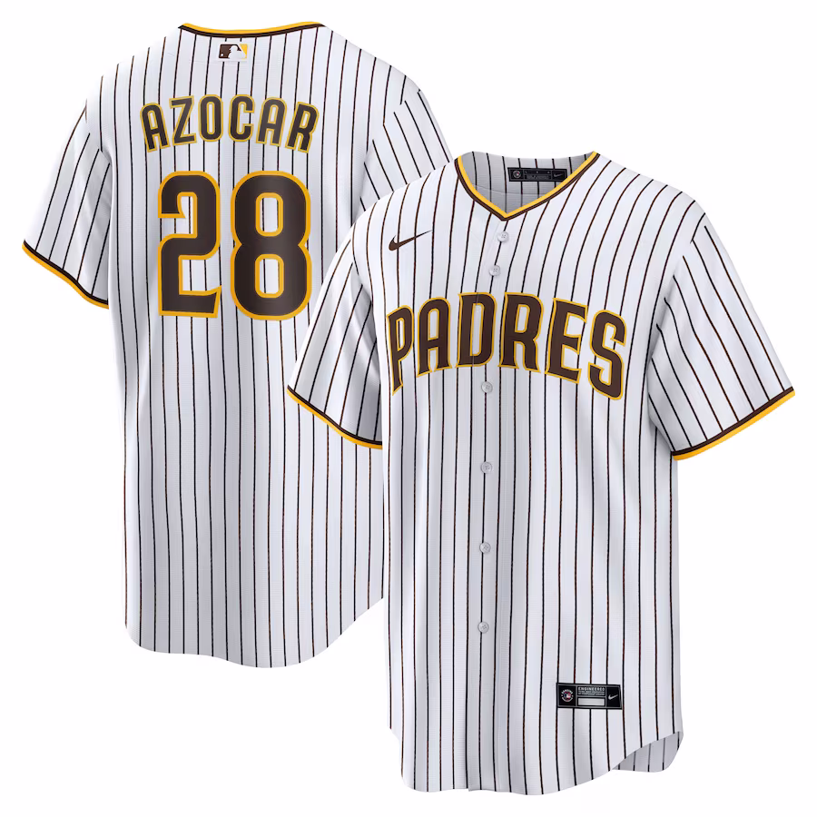 Men's San Diego Padres José Azocar Nike White Home  Replica Player Jersey