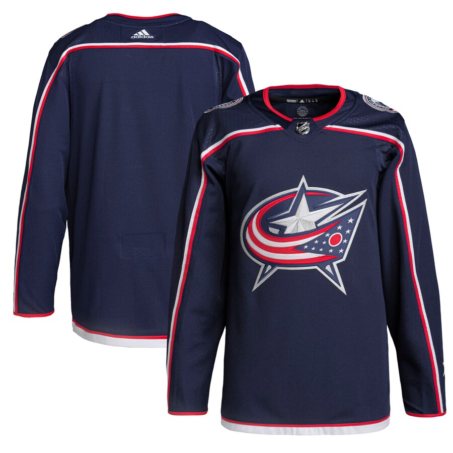 Men's Columbus Blue Jackets adidas Navy Home Primegreen Authentic Pro Jersey