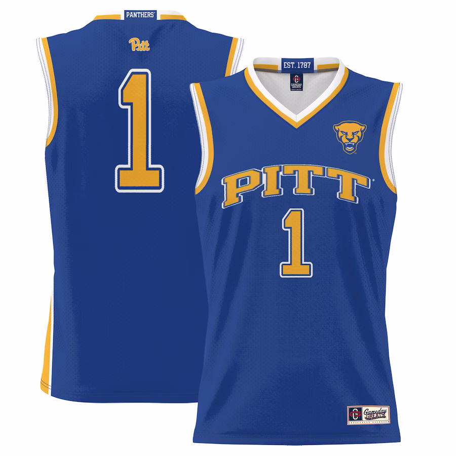 #1 Pitt Panthers GameDay Greats Youth Lightweight Basketball Jersey - Royal
