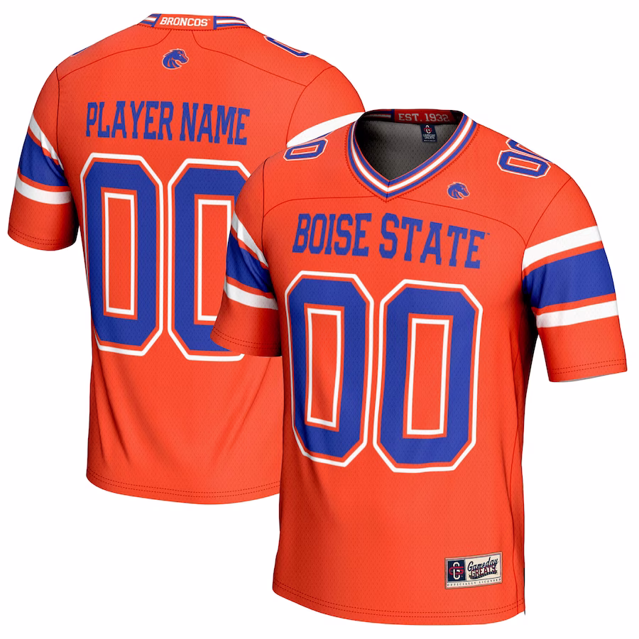 Boise State Broncos GameDay Greats NIL Pick-A-Player Football Jersey – Orange