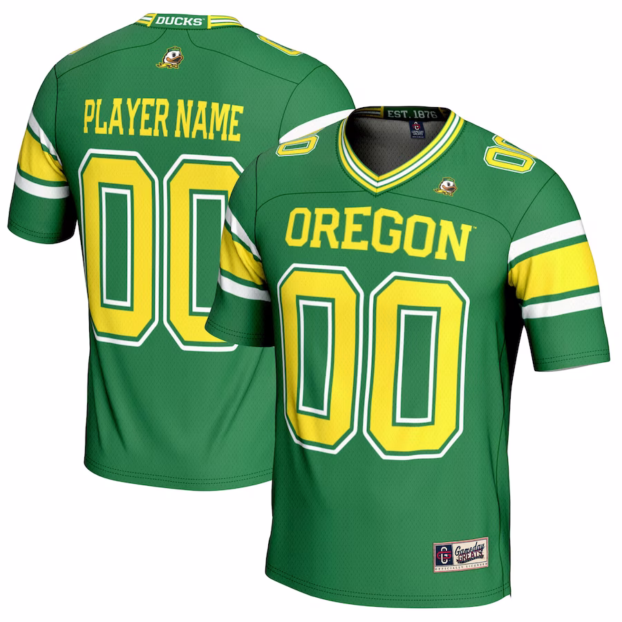 Oregon Ducks GameDay Greats Youth NIL Pick-A-Player Football Jersey - Green