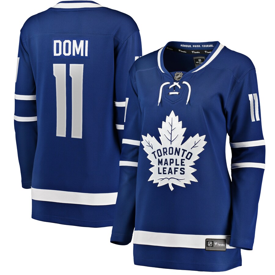 Women's Toronto Maple Leafs Max Domi Fanatics Branded Blue Home Breakaway Player Jersey