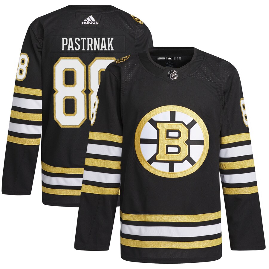 Men's Boston Bruins David Pastrnak adidas Black  Primegreen Authentic Pro Player Jersey