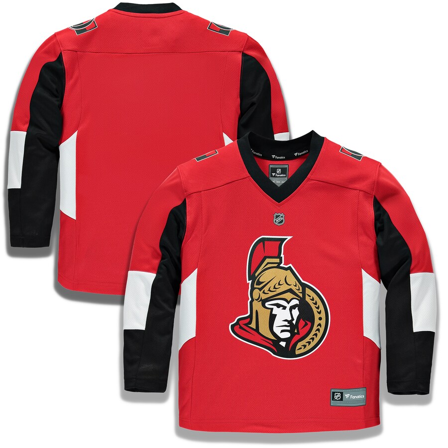 Youth Ottawa Senators Fanatics Branded Red Home Replica Blank Jersey
