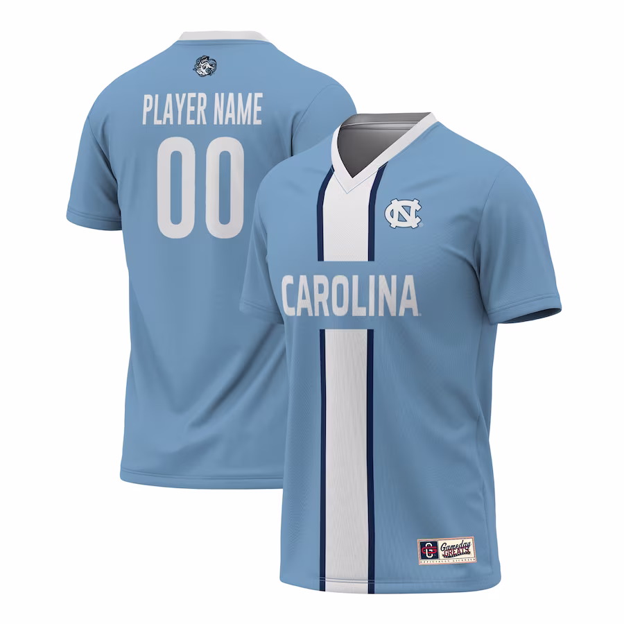 North Carolina Tar Heels GameDay Greats Youth Pick-A-Player NIL Men's Soccer Jersey - Carolina Blue
