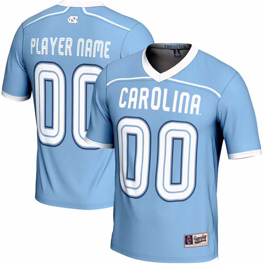 North Carolina Tar Heels GameDay Greats Youth NIL Pick-A-Player Lightweight Men's Lacrosse Jersey - Carolina Blue