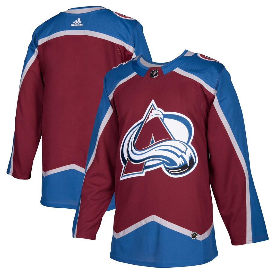 Men's Colorado Avalanche adidas Burgundy Home Authentic Blank Jersey