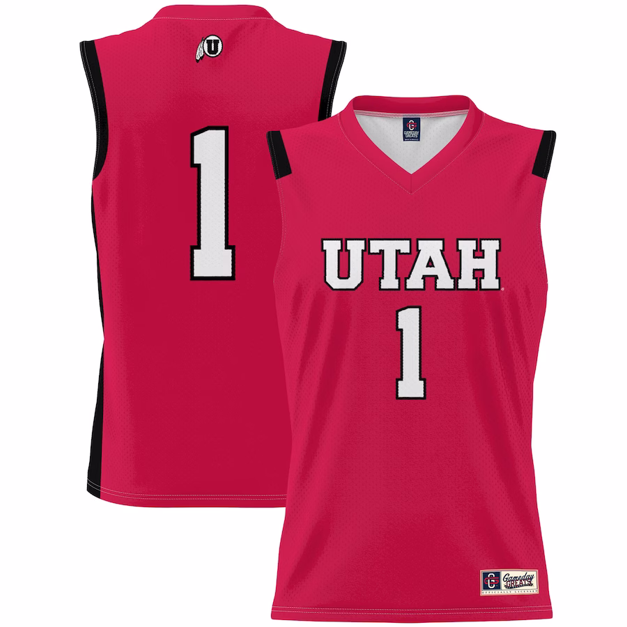 #1 Utah Utes GameDay Greats Unisex Lightweight Basketball Jersey - Red