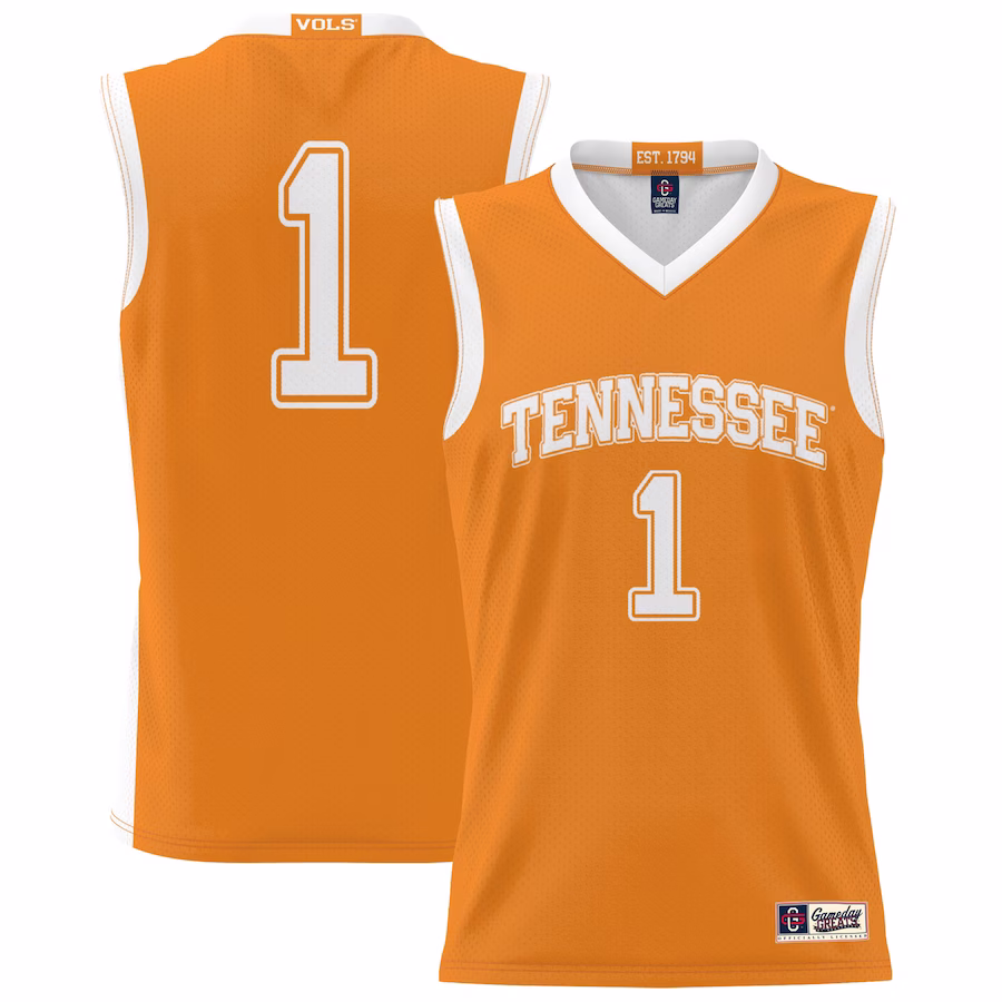 #1 Tennessee Volunteers GameDay Greats Unisex Lightweight Basketball Jersey - Tennessee Orange