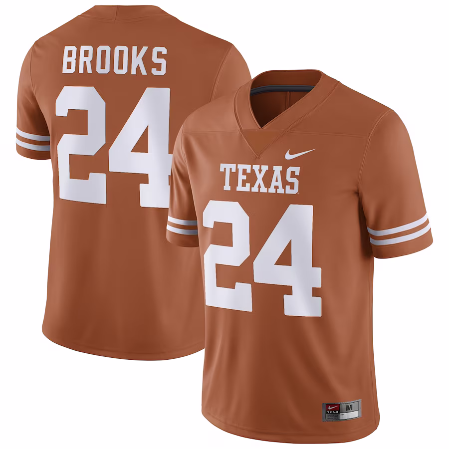 Jonathon Brooks Texas Longhorns Nike Player Game Jersey - Texas Orange
