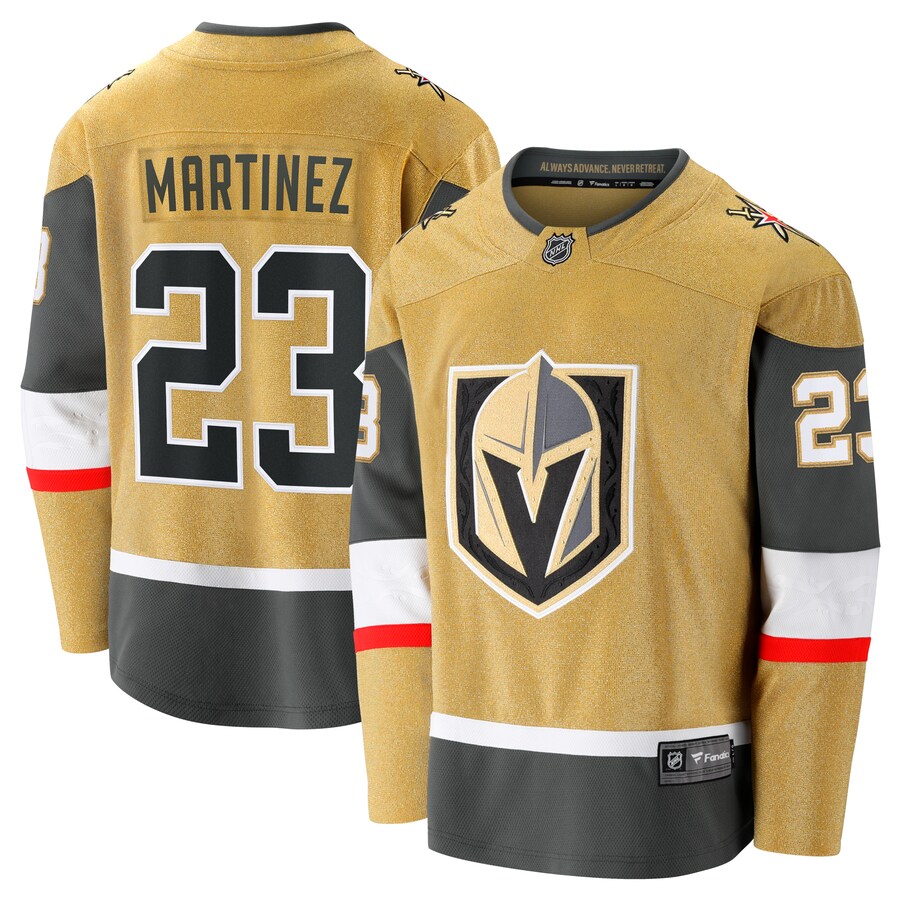 Men's Vegas Golden Knights Alec Martinez Fanatics Branded Gold Home Breakaway Jersey