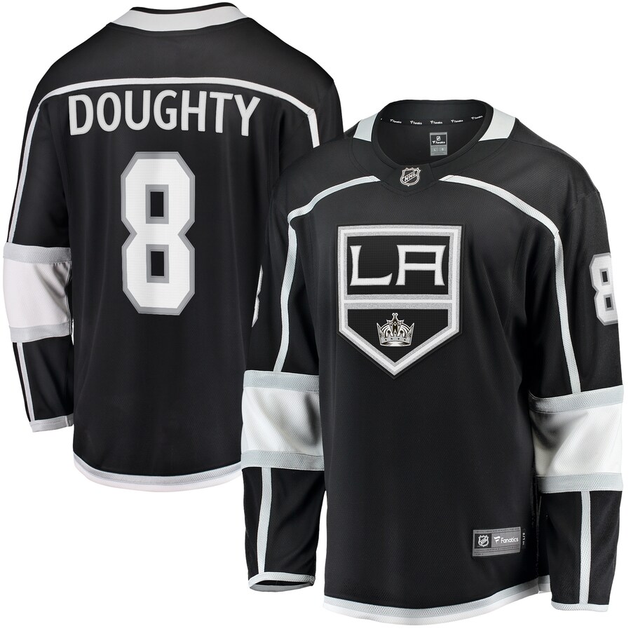 Men's Los Angeles Kings Drew Doughty Fanatics Branded Black Home Premier Breakaway Player Jersey