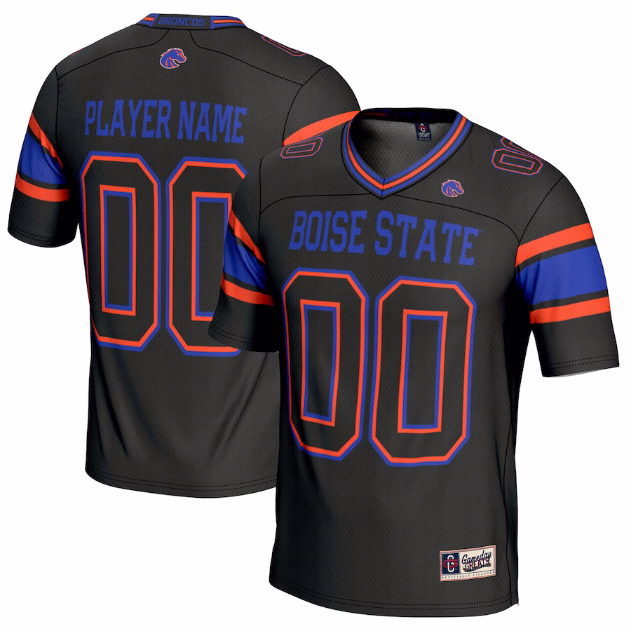 Boise State Broncos GameDay Greats Youth  NIL Pick-A-Player Football Jersey – Black