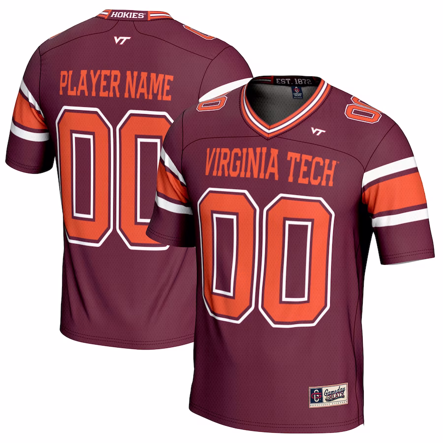 Virginia Tech Hokies GameDay Greats NIL Pick-A-Player Football Jersey - Maroon