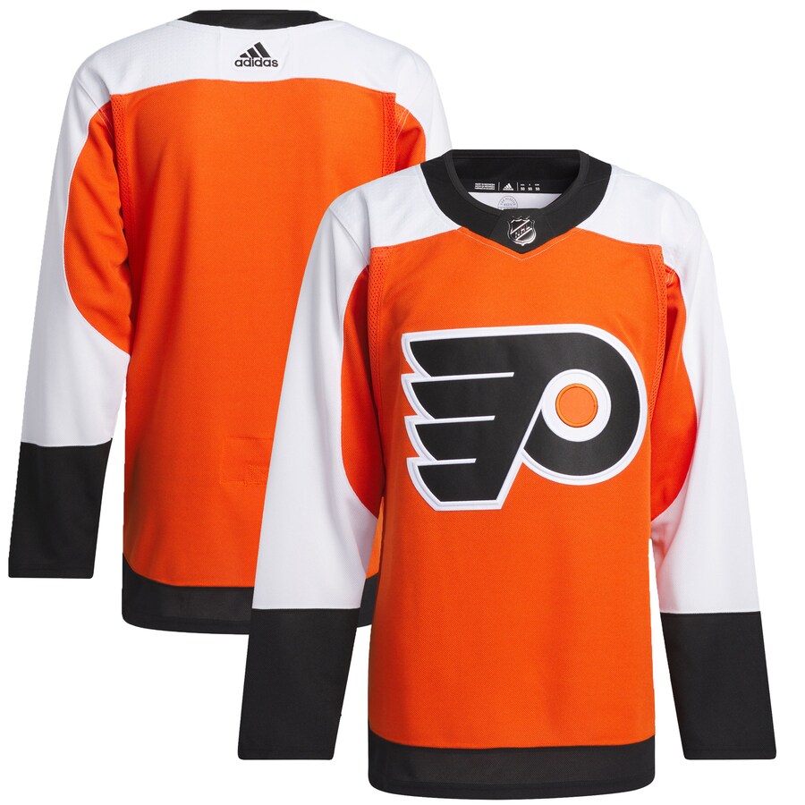 Men's Philadelphia Flyers  adidas Burnt Orange Home Primegreen Authentic Jersey
