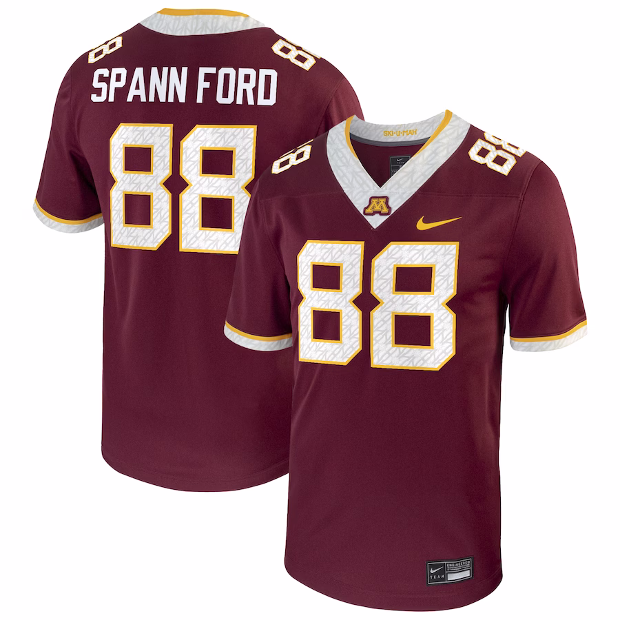 Brevyn Spann Ford Minnesota Golden Gophers Nike Player Game Jersey - Maroon