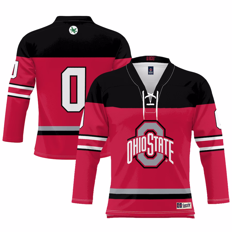 #0 Ohio State Buckeyes GameDay Greats Youth Women's Hockey Jersey - Scarlet