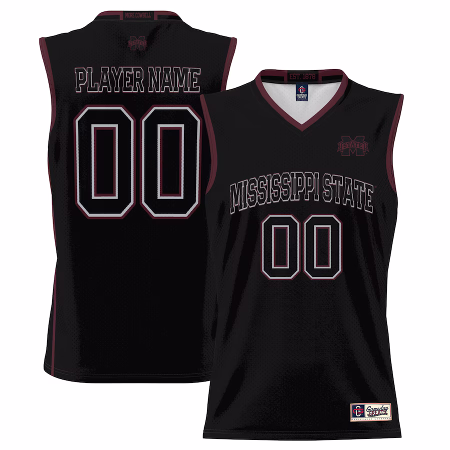 Mississippi State Bulldogs GameDay Greats Youth NIL Pick-A-Player Lightweight Basketball Jersey - Black