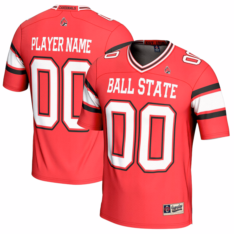 Ball State Cardinals GameDay Greats NIL Pick-A-Player Football Jersey - Cardinal