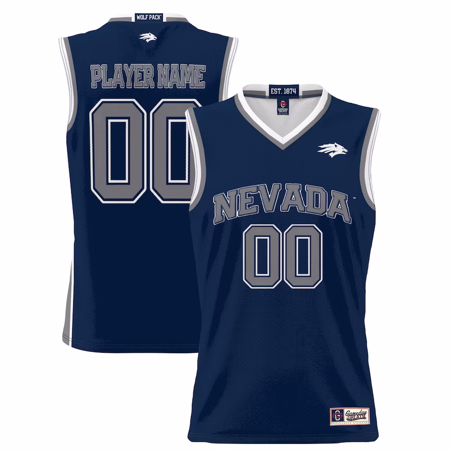 Nevada Wolf Pack GameDay Greats Unisex  Lightweight NIL Pick-A-Player Basketball Jersey - Navy
