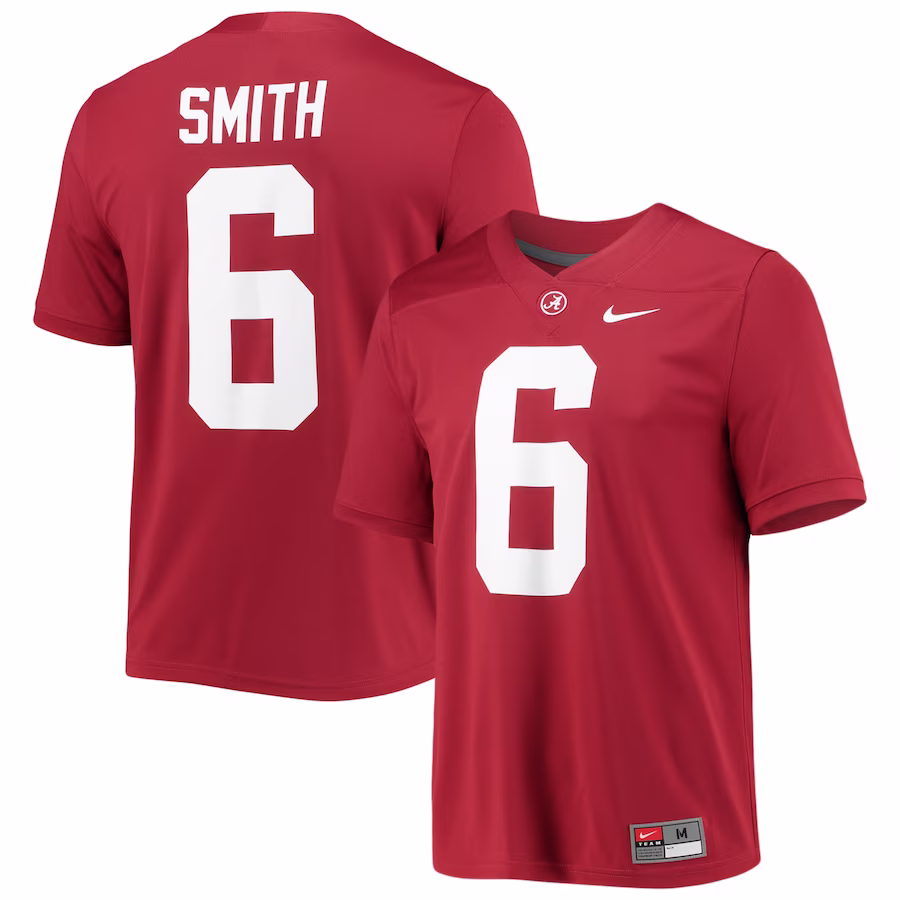 DeVonta Smith Alabama Crimson Tide Nike 2021 Draft Class Game Jersey - Crimson