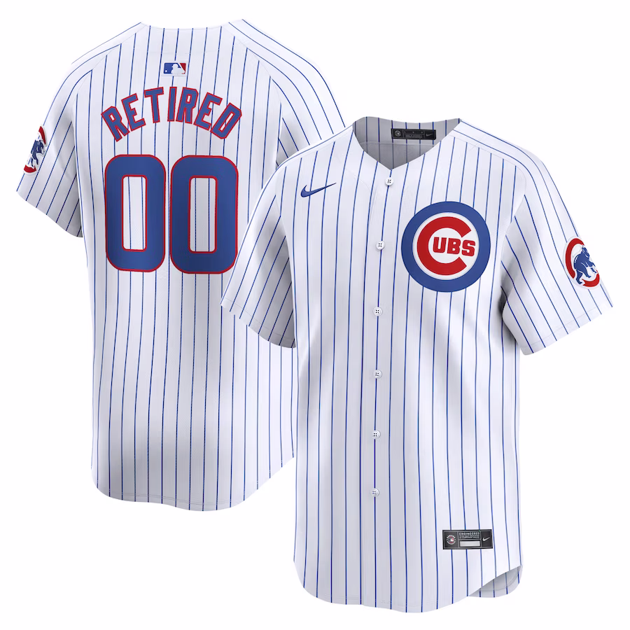 Men's Chicago Cubs Nike White Home Limited Pick-A-Player Retired Roster Jersey