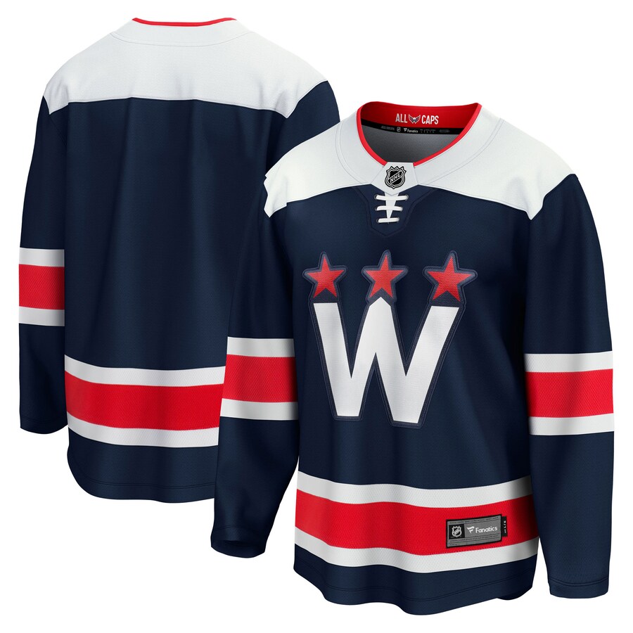 Men's Washington Capitals Fanatics Branded Navy 2020/21 Alternate Premier Breakaway Jersey