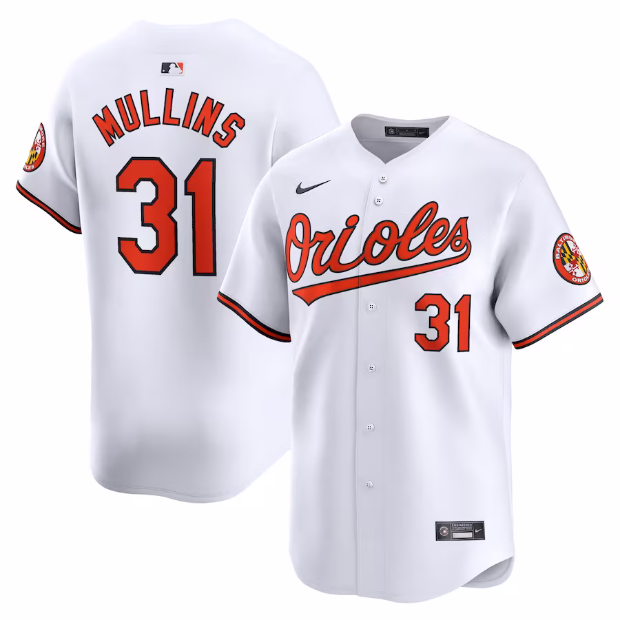 Men's Baltimore Orioles Cedric Mullins Nike White Home Limited Player Jersey