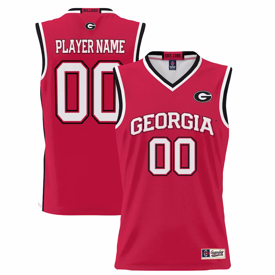 Georgia Bulldogs GameDay Greats Unisex  Lightweight NIL Pick-A-Player Basketball Jersey - Red